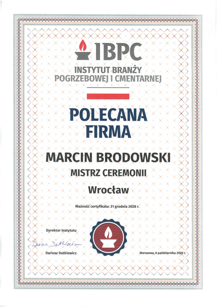 certyfikat marcin brodowski